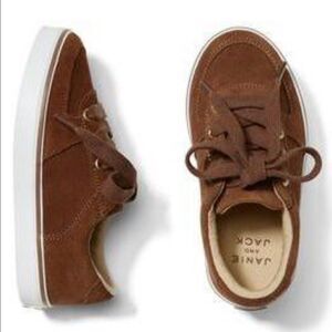 Janie and Jack light brown suede shoes